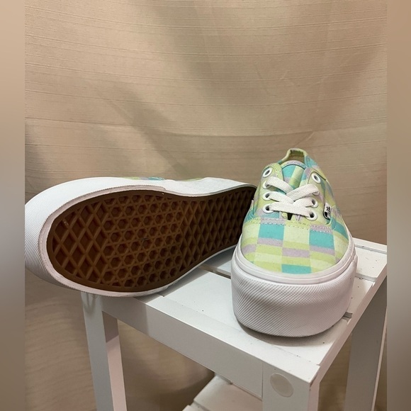 🔴Platform colourful plaid vans women’s sneakers - Picture 3 of 7